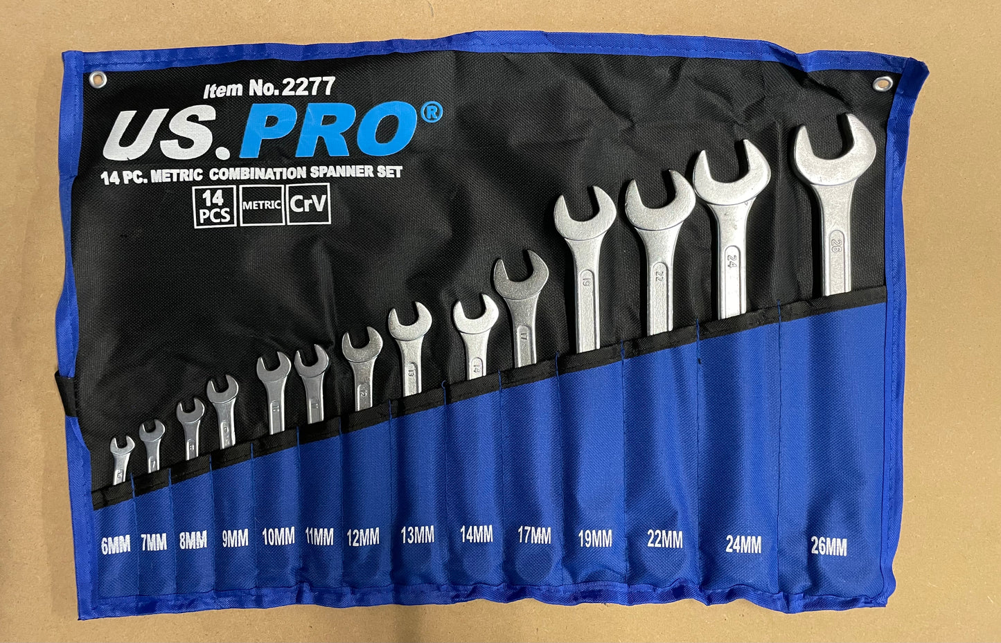 US Pro 14 pc metric combination spanner set